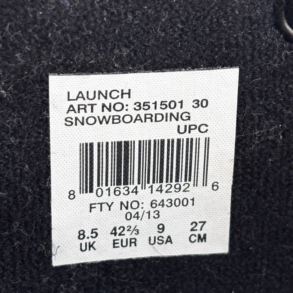 Salomon Launch Snowboard Boots Mens 9 Surelock Heat Moldable‎ - Picture 16 of 16